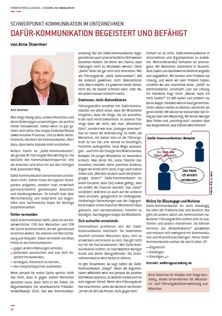 Stage Academy Referenzbeispiel